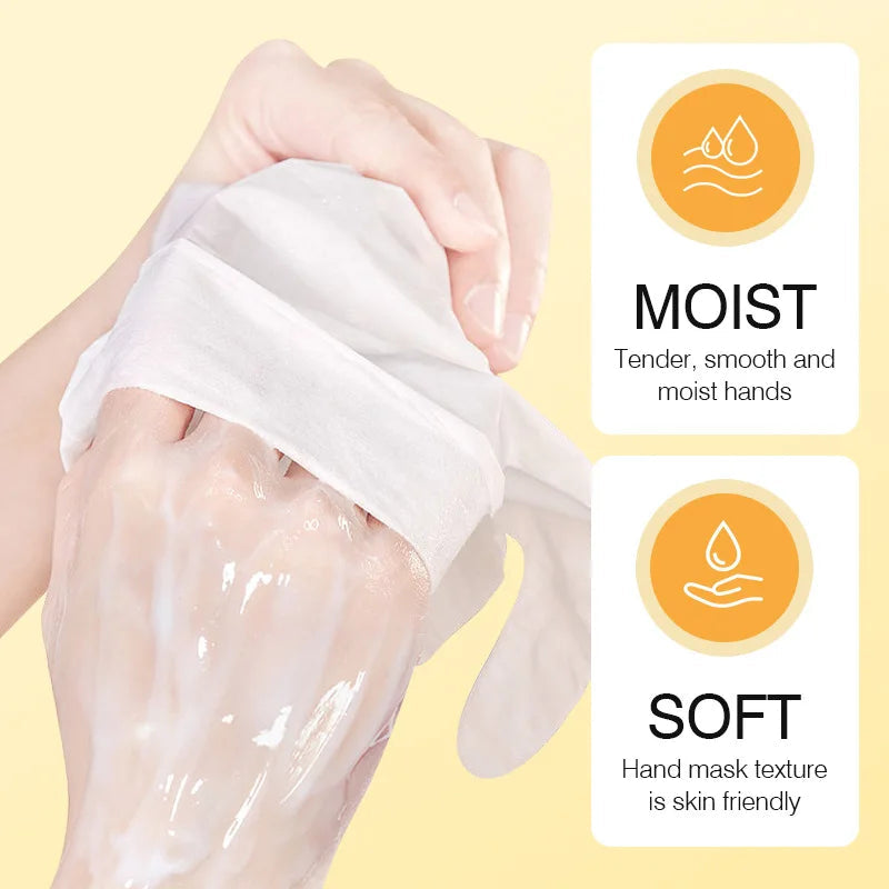 10 Pairs Honey Hand Mask Hands skincare Masks Moisturizing Nourishing Hydrating Tendering Smoothing Hands Skin Care Products Viralgem Store