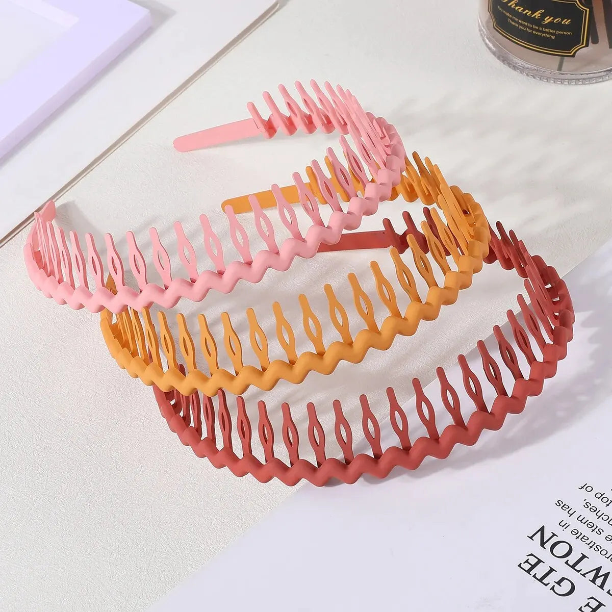 3Pcs Fashion Non-slip Hair Bands for Women Men Wave Shape Simple Headband Girls Face Wash Hairband Hair Accessories Headwear