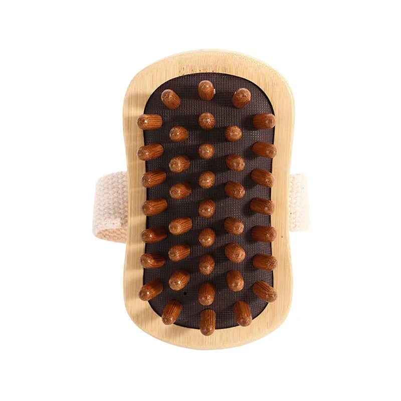 2 In 1 Dry Skin Body Massage Brush Natural Bristle Dead Skin Remover Anti Cellulite Exfoliates Blood Circulation Massage Tools Viralgem Store