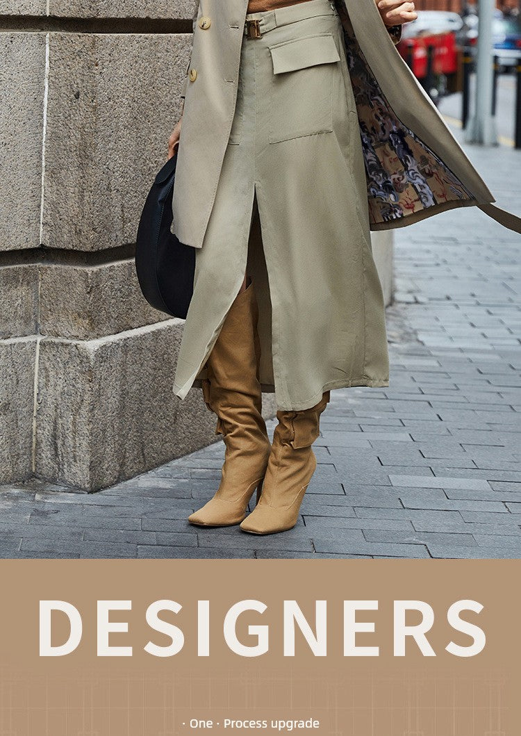 SOURCE Factory Dfvf Quanzhixian Chameleon Chelsea 2.0 Long Trench Coat Waterproof Anti-Wrinkle Elegant British Viralgem Store