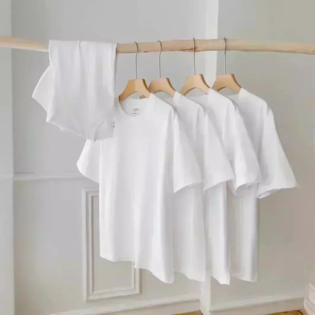 2025 New Short-sleeved T-shirt Summer New European and American CP Letter Casual Loose Round Neck Half-sleeved T-shirt Fashion