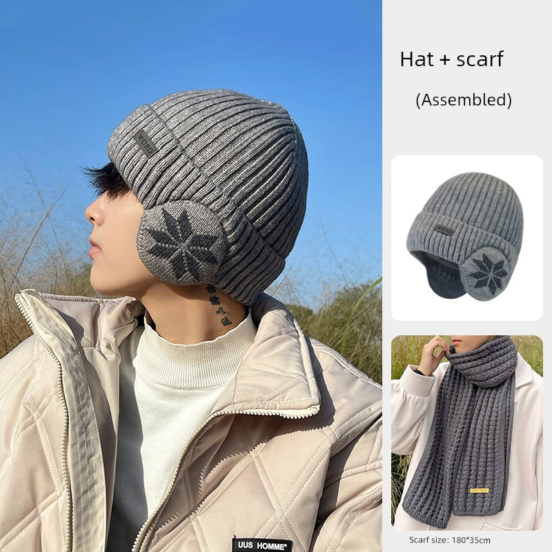 Winter Heattech Male Fleece-lined Thickened Cold Protection Cycling Hat