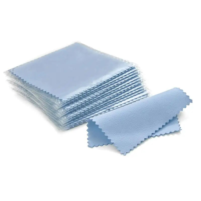 50Pcs Polish Polishing Cloth Silver Color Cleaning Polishing Cloth Soft Clean Wipe Wiping Cloth For Silver Gold Jewelry Tool