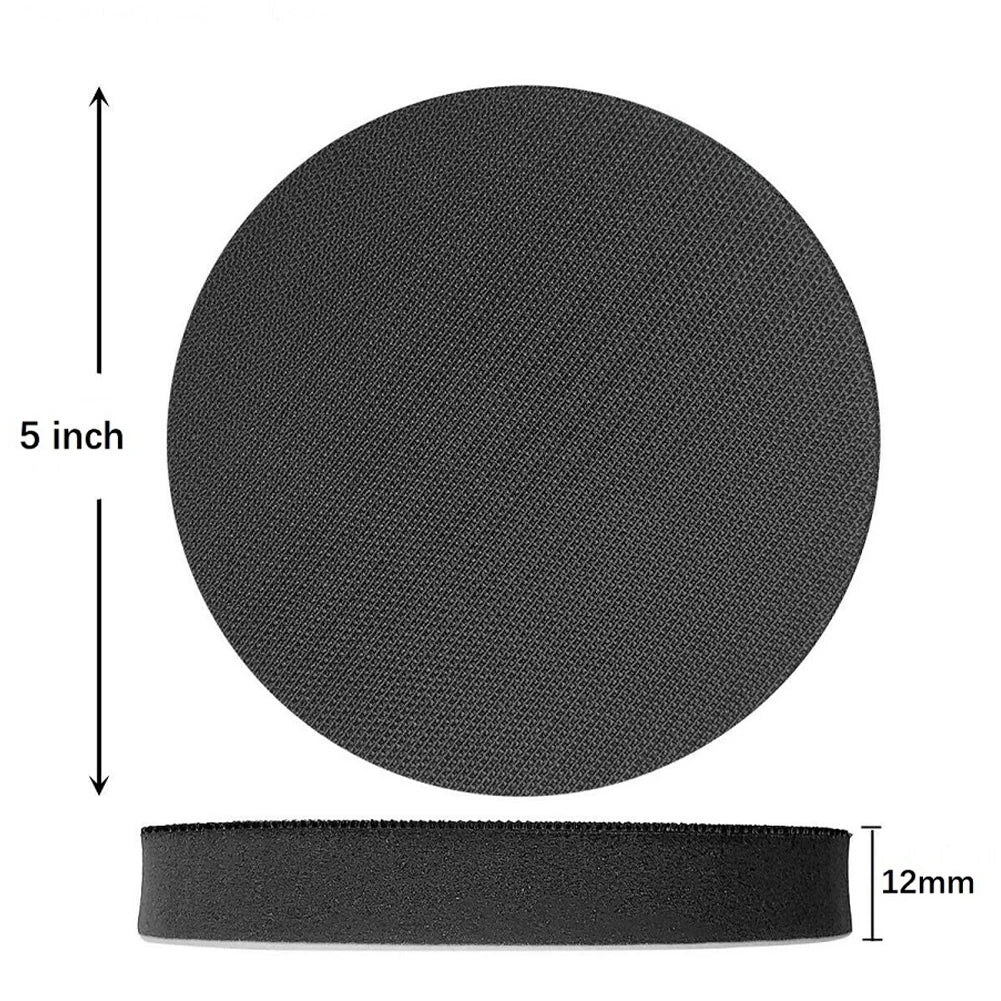 5 Inch Soft Sponge Interface Pads 125mm Sanding Pad Hook Loop Sander Discs Surface Polishing Buffer Backing Mat Abrasive Tools