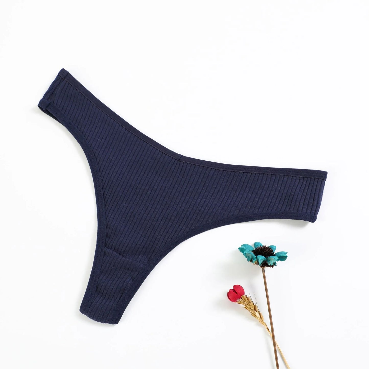 Yiailing Women's Panties Cotton Striped Underwear Sexy Sports Thongs Lingerie Soft Comfortable G-Strings Hot T-Backs