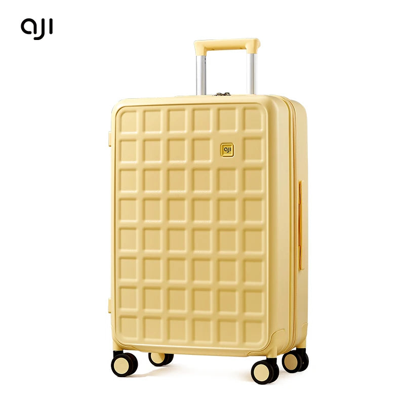 Aji 2025 Women Suitcases On Wheels 20 24 26 Inch Large Capacity Travel Suitcase Pc TSA Lock Handle Carry On Luggage For Men Viralgem Store