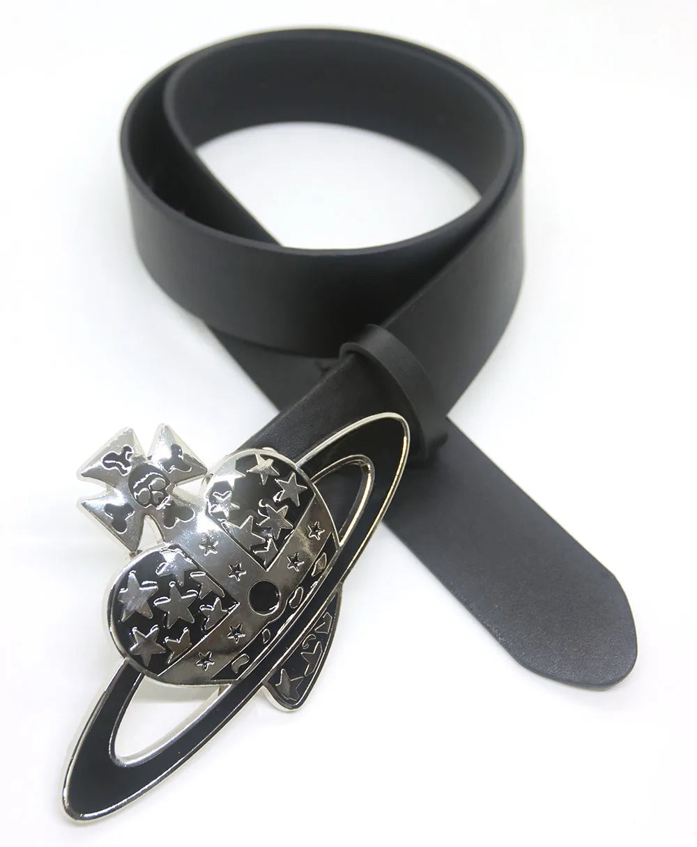 Temperament Women's Belt New Irregular Shape Gold Button Head Elegant Daily Versatile Casual Jeans Business Women's Belt