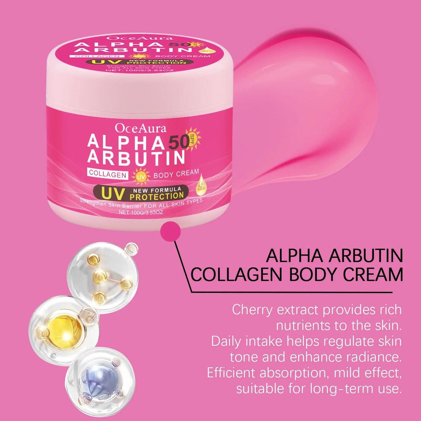 Alpha Arbutin Body Cream Repair Rough Dullness Anti Drying Body Moisturizer Uv Protection Reduce Melanin Skin Brightening Lotion Viralgem Store