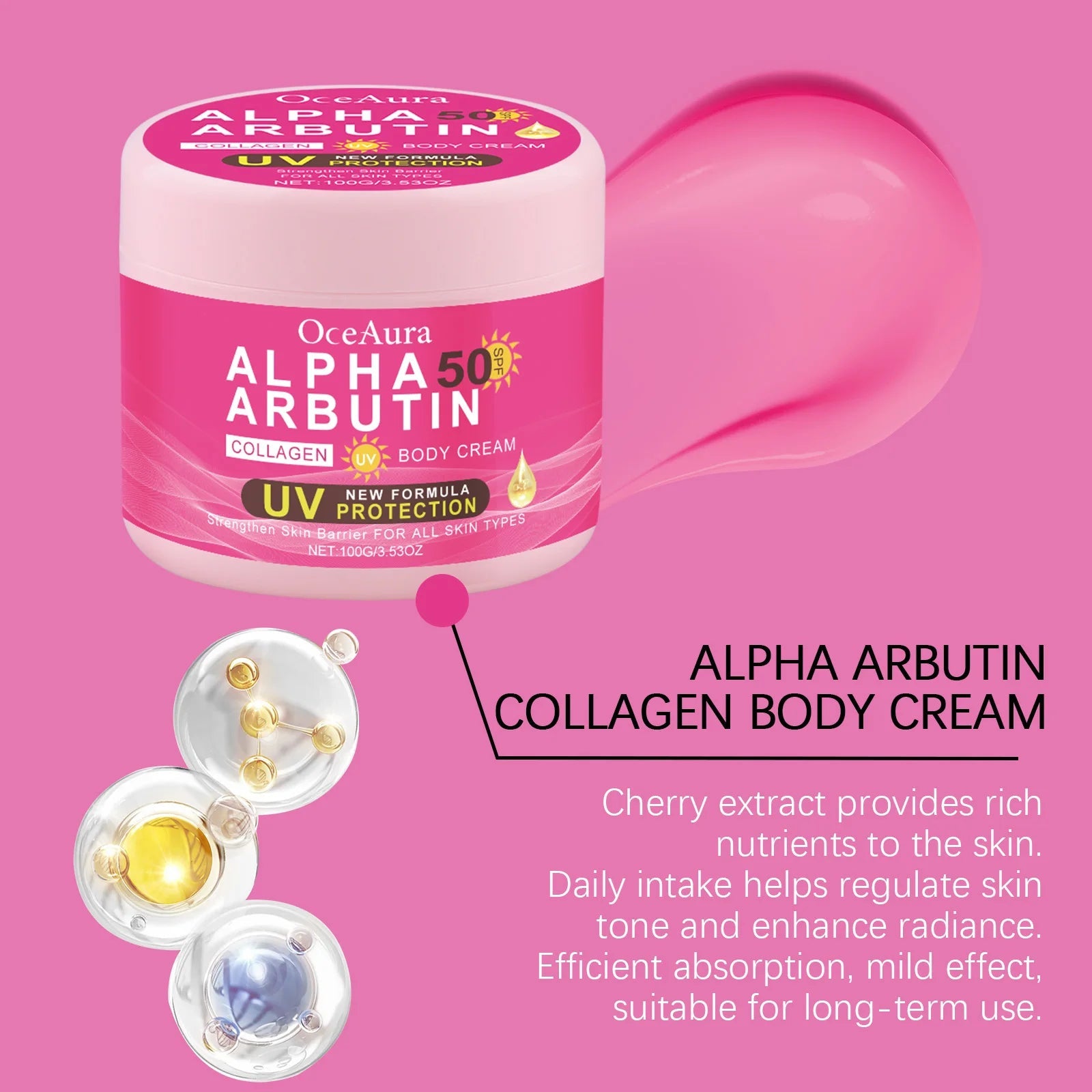 Alpha Arbutin Body Cream Repair Rough Dullness Anti Drying Body Moisturizer Uv Protection Reduce Melanin Skin Brightening Lotion Viralgem Store