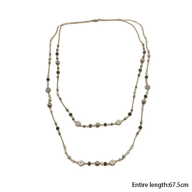 1PC Bohemian Beaded Long Sweater Necklace Women's Fashion Stackable Long Necklace Viralgem Store