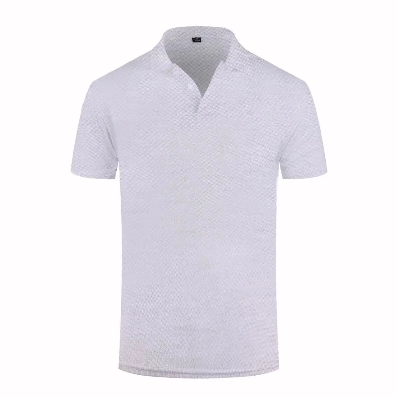 2024 Solid Color Polo Shirt Men's Business Polo Collar Half sleeved Top 2024 Summer Casual Short sleeved T-shirt for Men an