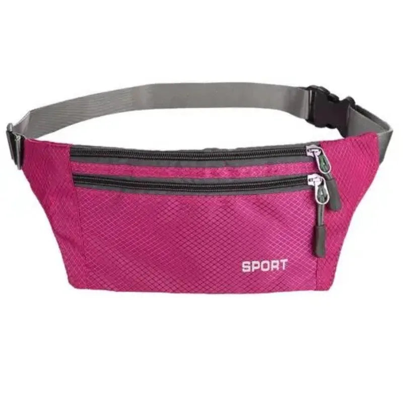 1pc Professional Running Zip Bag Waterproof Sports Chest Shoulder Bags Belt Bum Pouch Unisex Waistbag Hiking Outdoor Accessories