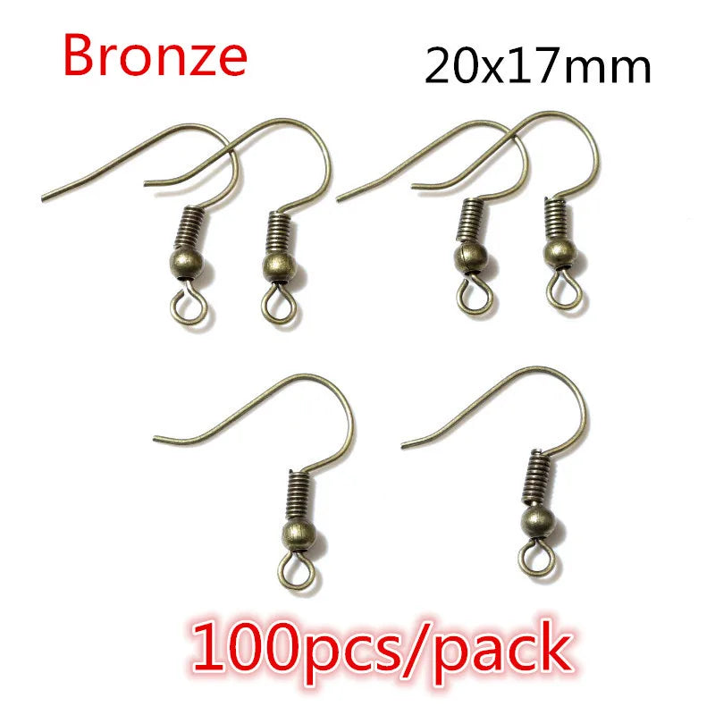 50-200pcs DIY Jewelry Making Accessories Findings Earring Hooks/Jump Rings/Lobster Clasps Craft