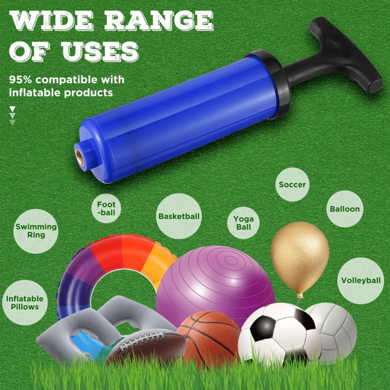 7/9pcs/set Flexible Hose Volleyball Football Basketball With Needle Hand Air Pump 8inch Durable Balloon Ball Inflator Portable Viralgem Store