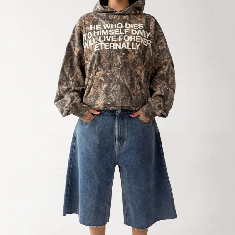 Y2K Harajuku hoodies Oversized camouflage pattern Hip hop retro soft warm hooded sweatshirt fashionable men  women street wear Viralgem Store