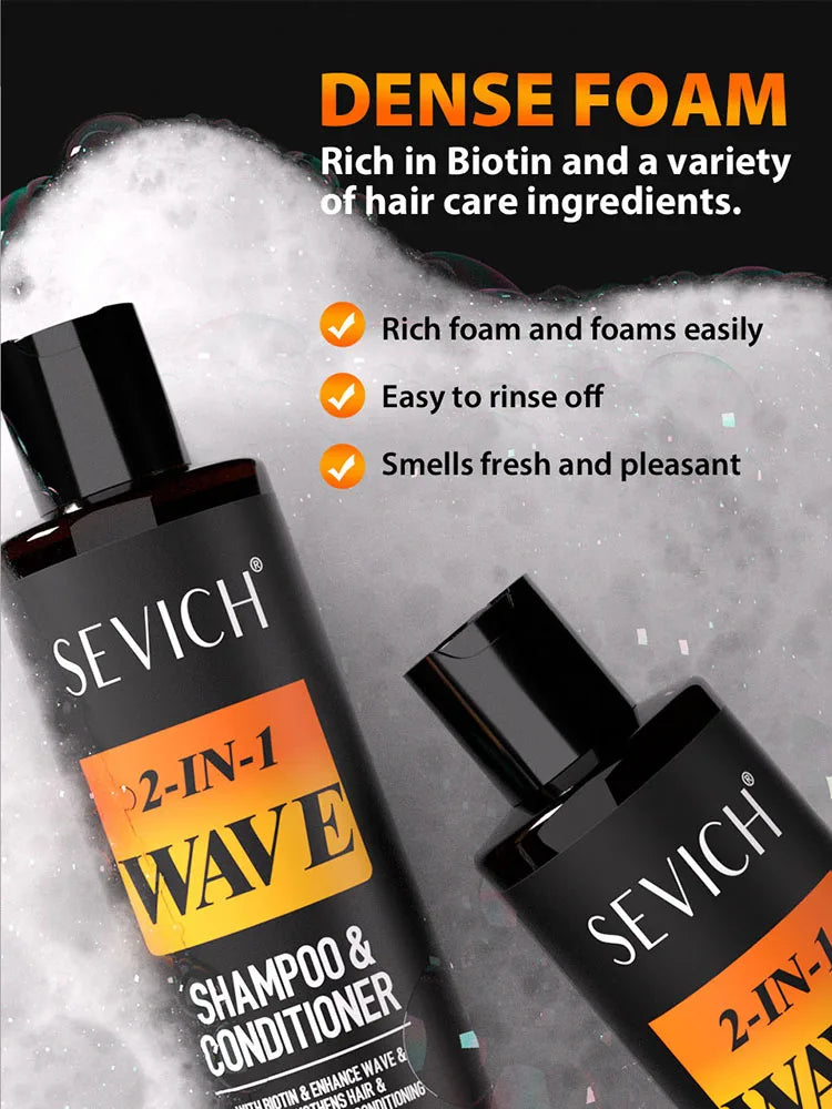 360 Wave Hair Wax Shampoo Kit Edge Control Gel Pomade Curly Hair Cream for African Men Grease Layered Style With Brush Tool Viralgem Store