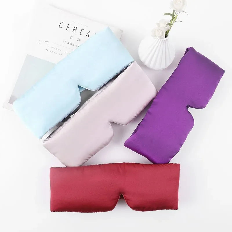 3D Memory Real Silk Sleep Mask Patches Face Sleeping Mask Eyeshade Shading Breathable Eye Mask Sleep Aid Anti Snore Eye Patch Viralgem Store