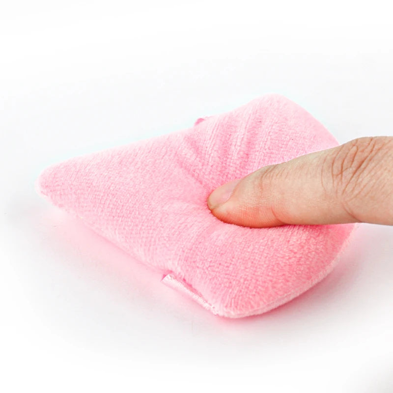 1/2/3/6Pcs Triangle Velvet Powder Puff Face Cosmetic Eye Beauty Makeup Tool Reusable Sponge Washable Mini Powder Puff Accessorie