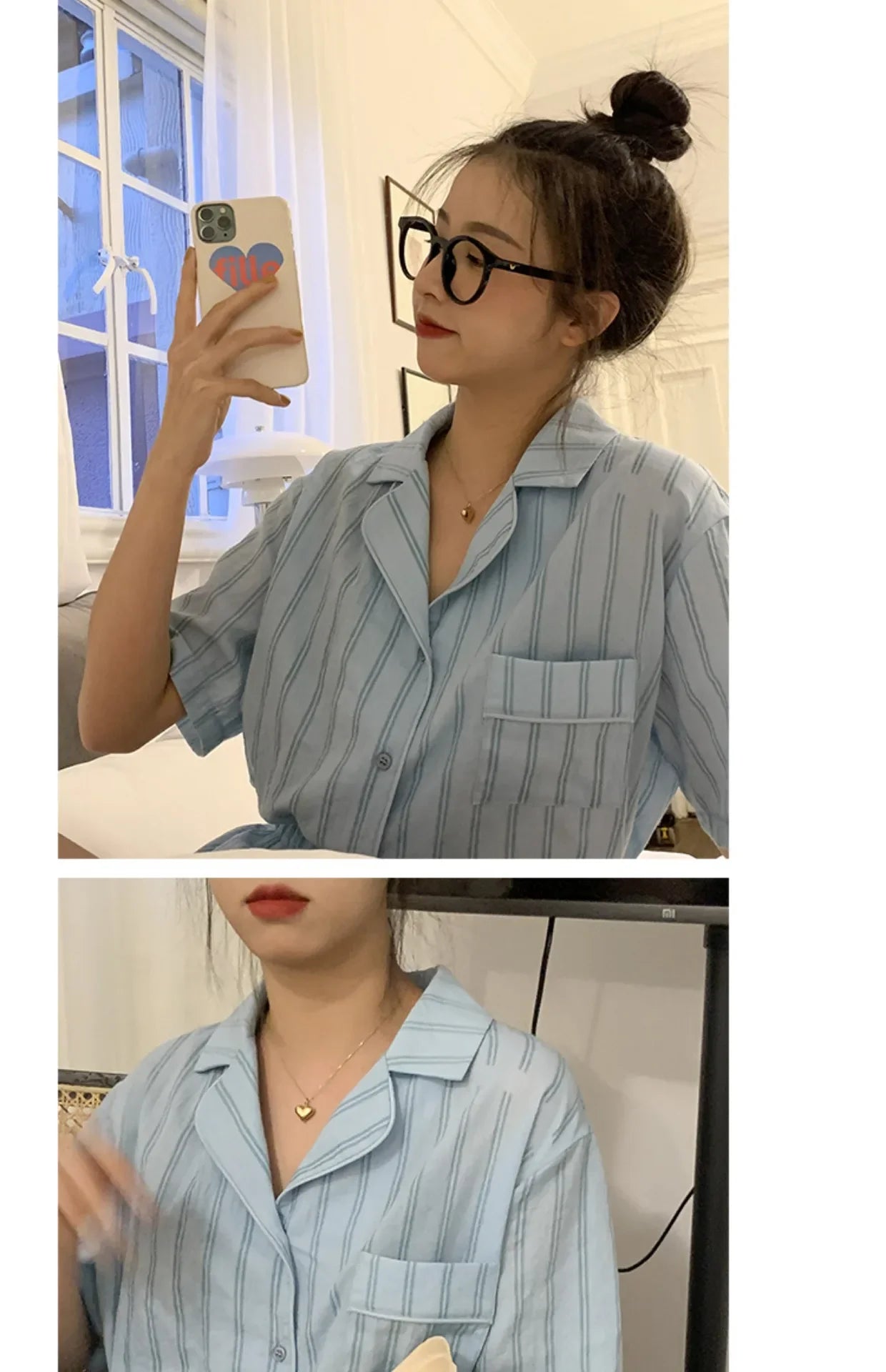 Summer Short Sleeve Shorts Pajama Set Women's Pajamas Sweet Students Can Wear Home Clothes Set Korean Style 2024 Hot Sale Spring