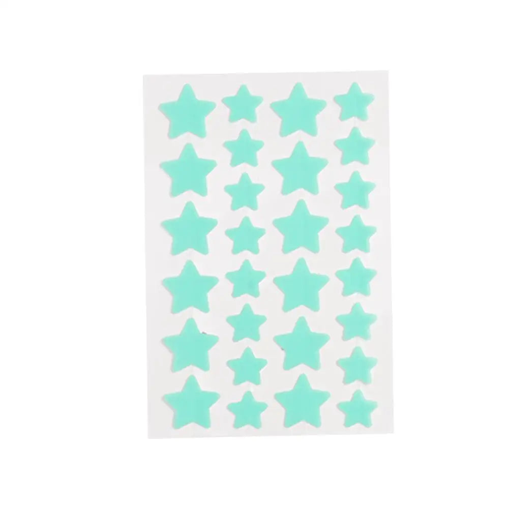 28Pcs Colorful Cute Star Shaped Acne Treatment Sticker Invisible Acne Cover Removal Pimple Patch Skin Care Viralgem Store