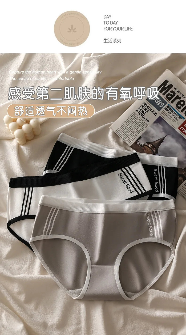 Women Panties Women Sexy Low Rise Briefs Sports Female Solid Color Breathbale Underwear Soft Lingerie