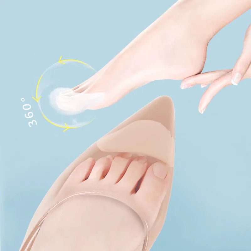 Sponge Forefoot Insert Pads Women Pain Relief High Heel Insoles Reduce Shoes Size Filler Protector Adjustment Shoe Accessories