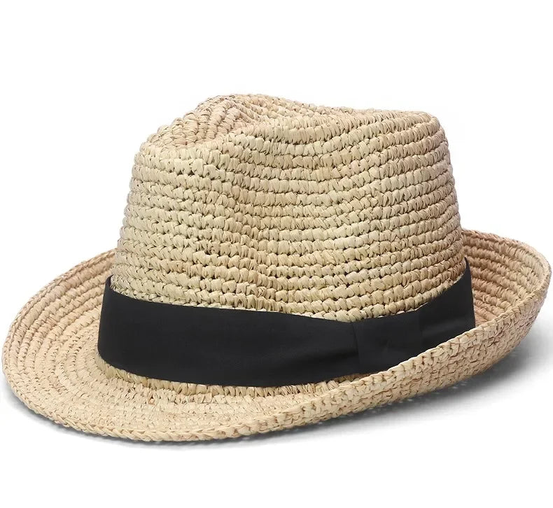 XL Large Size 61cm Panama Straw Hat for Woman and Man Foldable Straw Woven Sun Hat UPF 50+ Uv Sun Protection Shading Summer  Hat