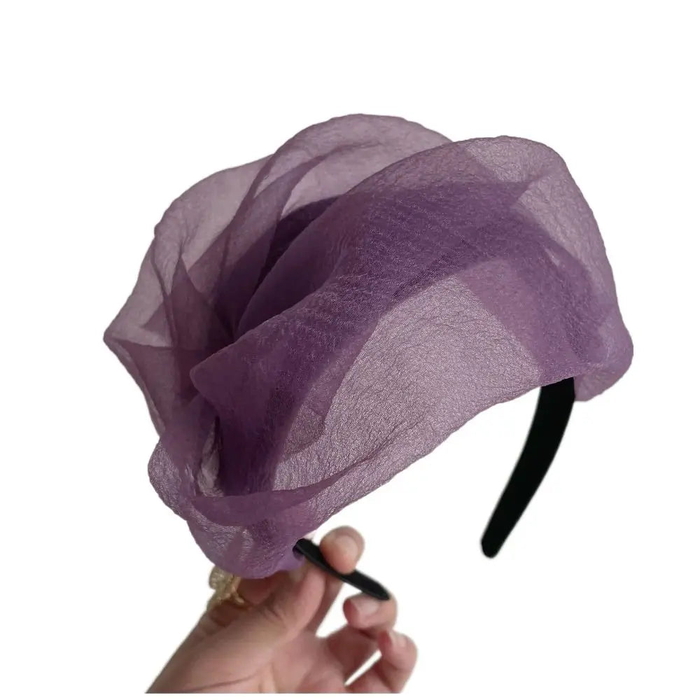 Spring Summer Fashion Women's Half Hat Breathable Cover Black White Hair Half Hat Hoop Headband French Fashion Versatile Hairpin Viralgem Store