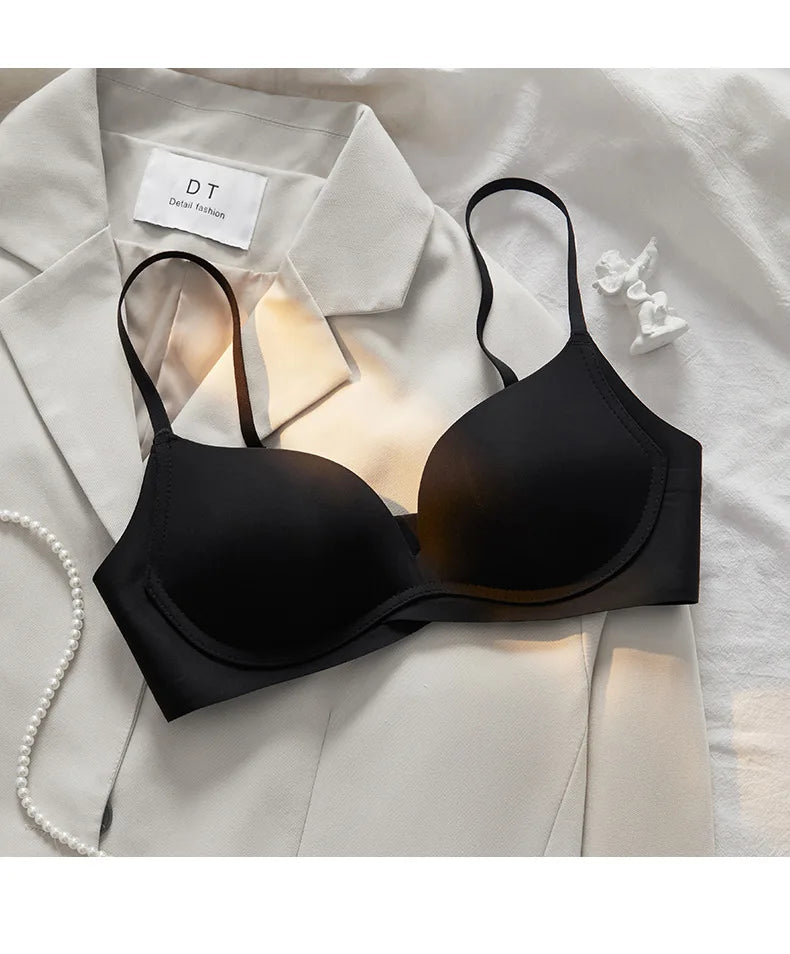 UBAU High-quality lingerie With Beautiful Back, Women's Small Breasts, Sagging-proof, Seamless And Rims-Free Bra