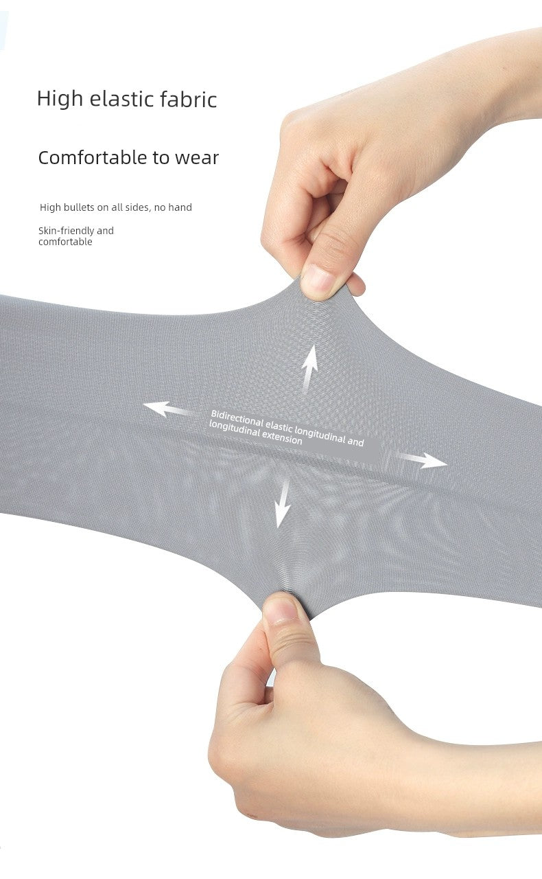Summer Viscose Fiber Sun-Protection Oversleeves Men's Plus Size UV Protection Cool Oversleeves Driving and Biking Sun Shade Neutral Arm Guard Women