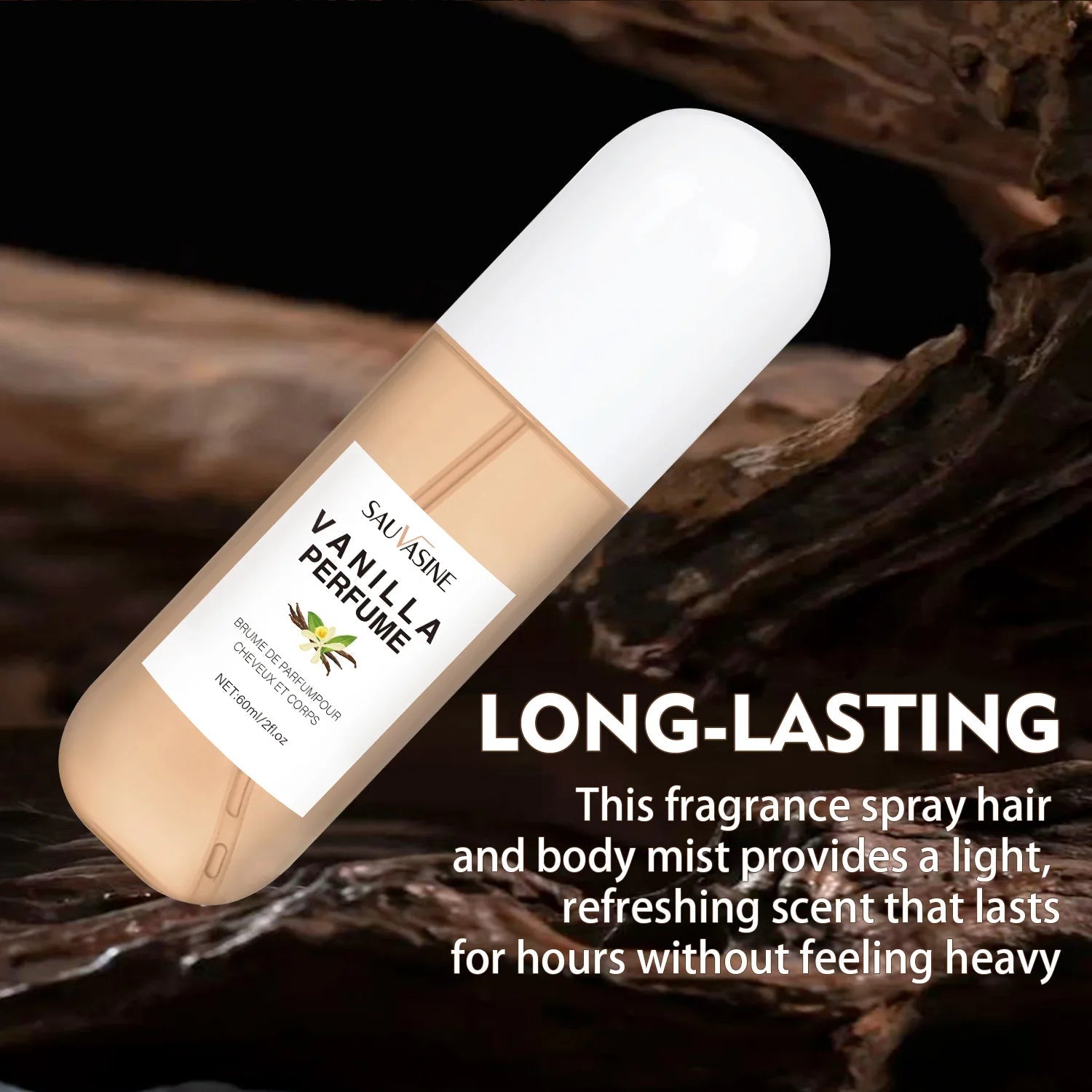 Vanilla Skin Body Mist Vanilla Skin Perfume Hair and Body Mist for Women & Men Long-Lasting Fragrance Body Spray(2.03Fl Oz) Viralgem Store