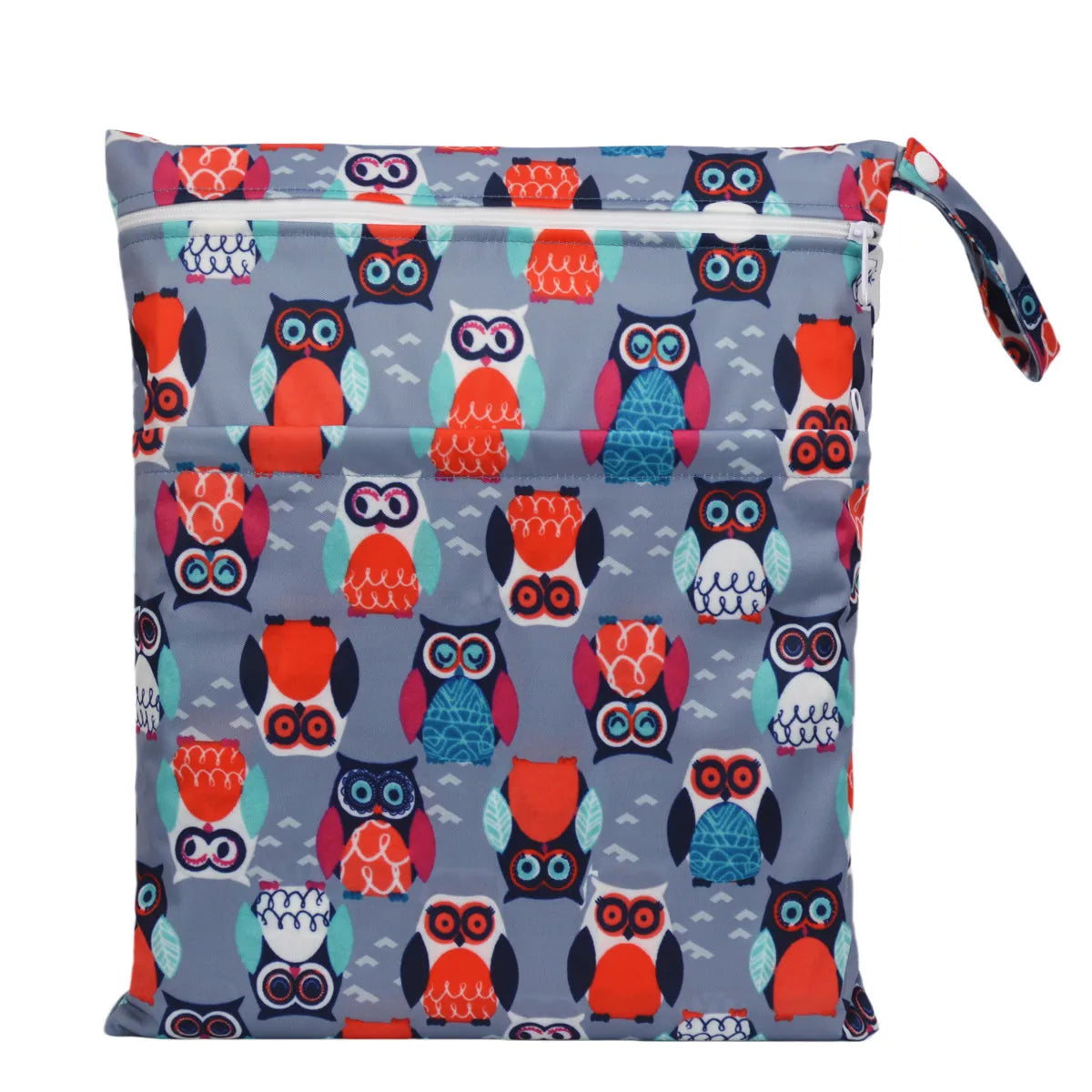 [Sigzagor] Wet Dry Bag With Two Zippered Baby Diaper Nappy Waterproof Reusable Washable Viralgem Store