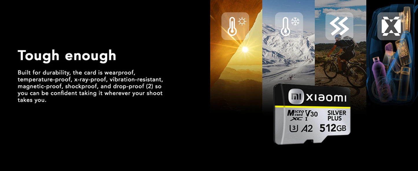 Xiaomi Micro SD Card Ultra SD Memory Card 128GB 256GB 32GB 64GB MicroSD U3 A2 TF Flash Card for Xiaomi Phone Camera table PC