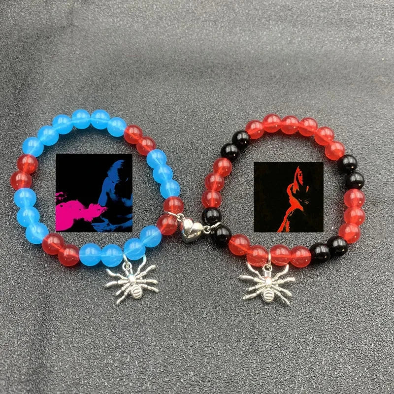 2Set Elastic Beads Love Magnetic Attraction Couple Bracelet Tv Girl Matching Bracelets Who Really Cares Album Inspired Bracelets Viralgem Store