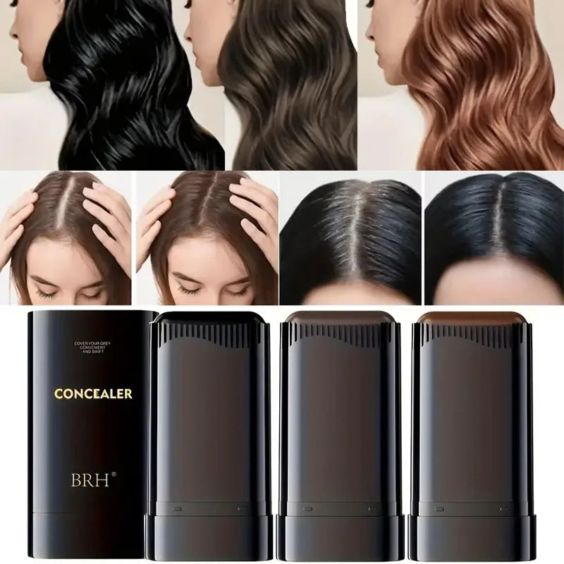 Temporary Hair Color Stick Long-Lasting Quick Gray Coverage,Easy Application,Longlasting Dye Hair,Hair Touchup Stick With brush
