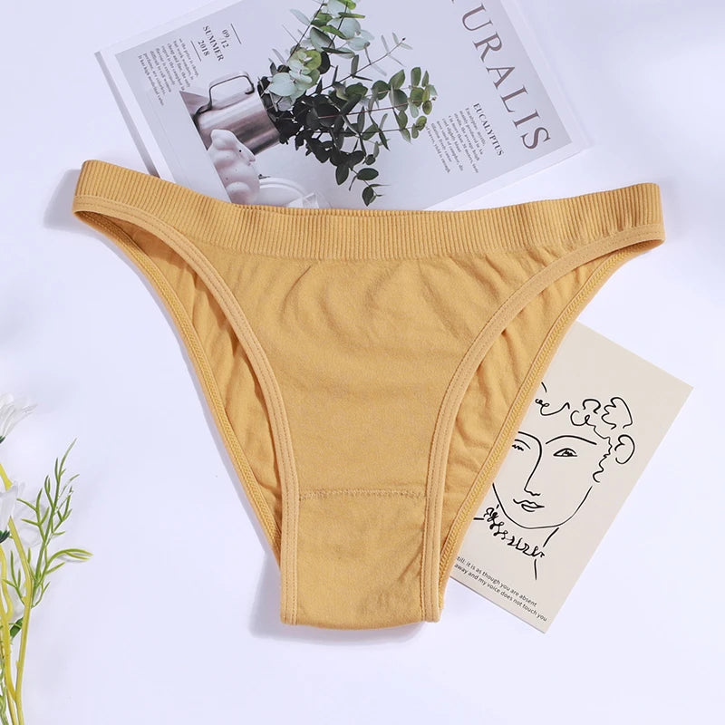 2PCS Women Panties Set Seamless Underwear Set Female Low Rise Briefs Underpants Sexy Lingerie Pantys 2022 Viralgem Store