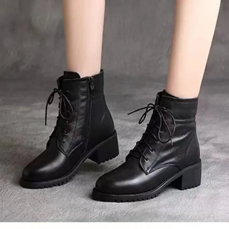2024 High Quality Ladies Shoes Side Zipper Women's Boots Fashion Cross-tied Modern Boots Women Hot Sale Plus Size Ankle Boots Viralgem Store
