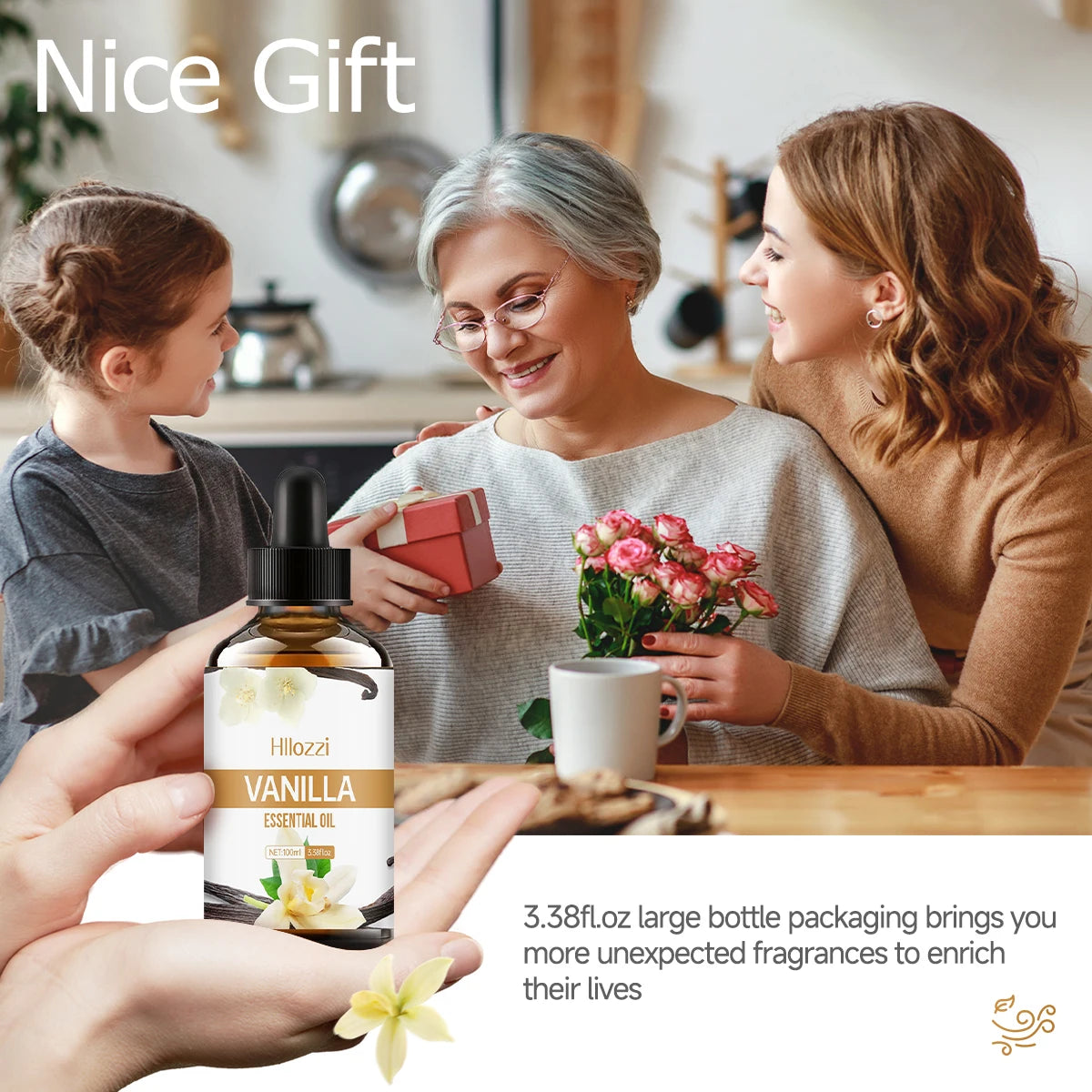 Vanilla essential oil for face, SPU, aromatherapy diffuser, DIY soap, suitable for all skin types, long-lasting fragrance Viralgem Store