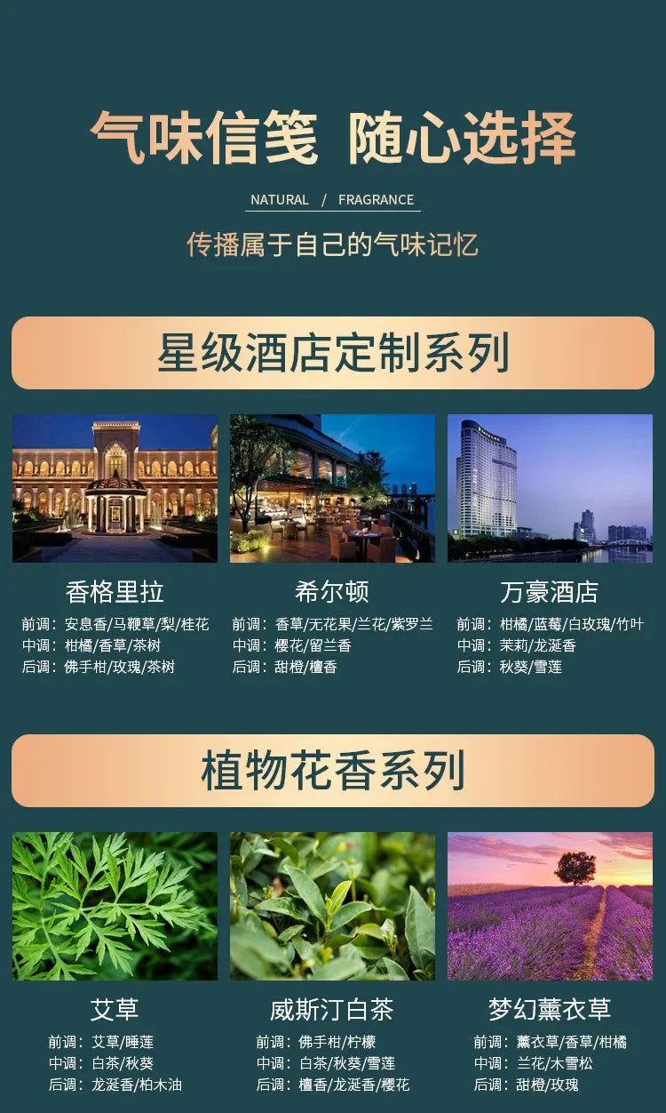 500ml Hilton Ritz Carlton Fragrance Oil For Home Perfumes Hotel Series Essential SPA Oils For Aromatic Diffuser DIY Perfume Viralgem Store