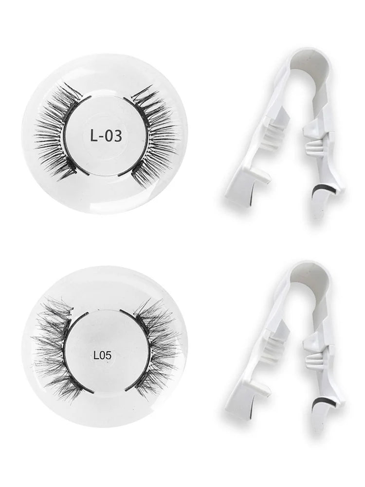 3D Lash Curler Magnetic False Eyelashes No-Glue Needed Eyelash Extension Clip On Tweezers Sexy, Light , Soft Mink Fake Lashes