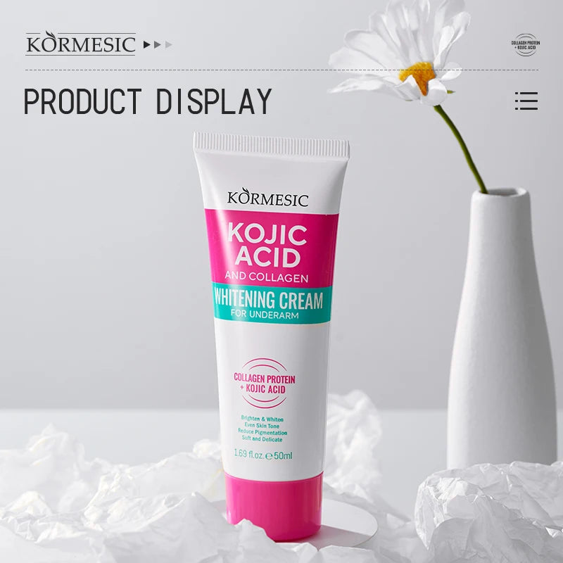 50g Body Underarm Whitening Cream Private Parts Bleaching Whiten Butt Knee Brighten Inner Thigh Intimate Dark Remove Melanin Viralgem Store