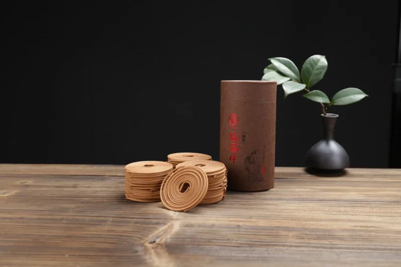 120 Discs 4 Hours Incense Coil Natural Sandalwood Agarwood Indoor Office Scent Burning Home Decor Meditation Purifying The Air
