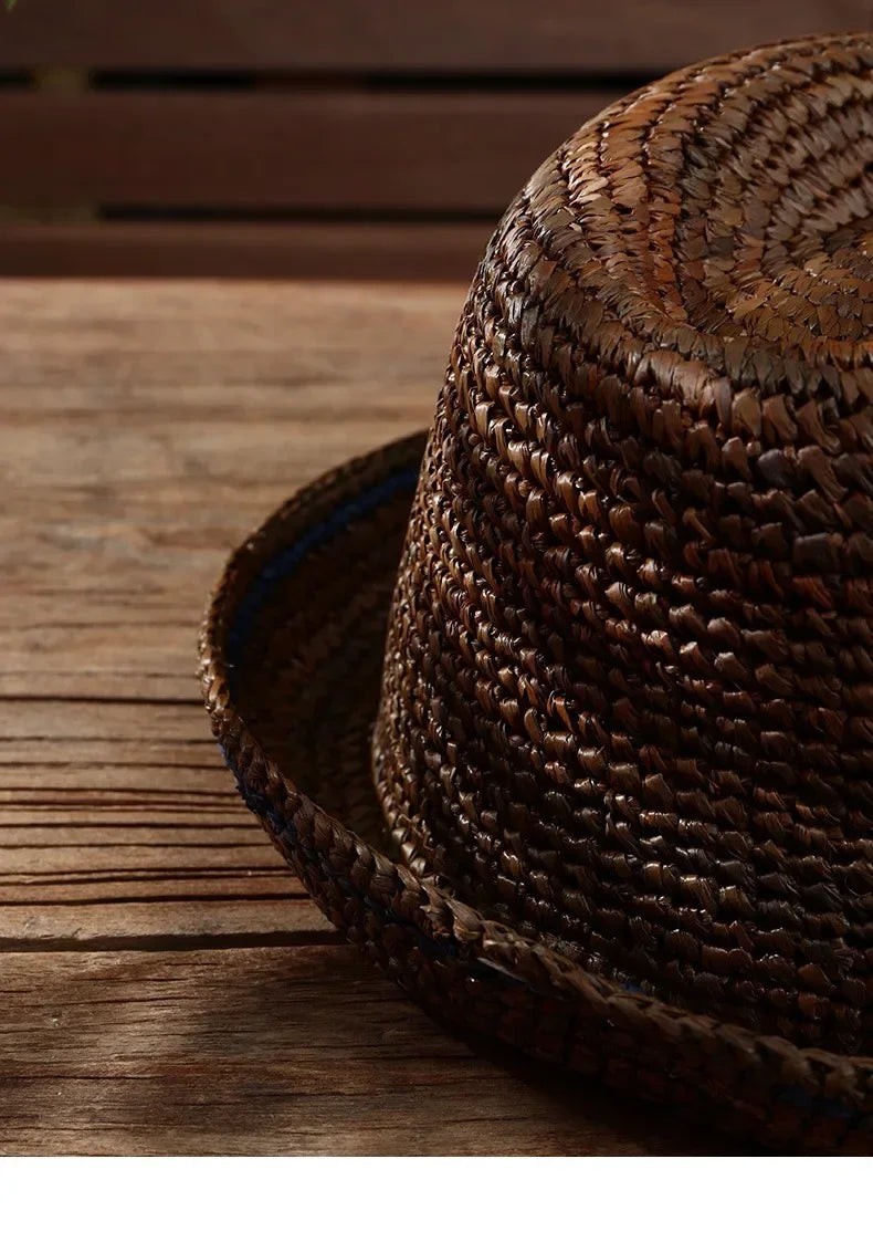 XL Large Size 61cm Panama Straw Hat for Woman and Man Foldable Straw Woven Sun Hat UPF 50+ Uv Sun Protection Shading Summer  Hat