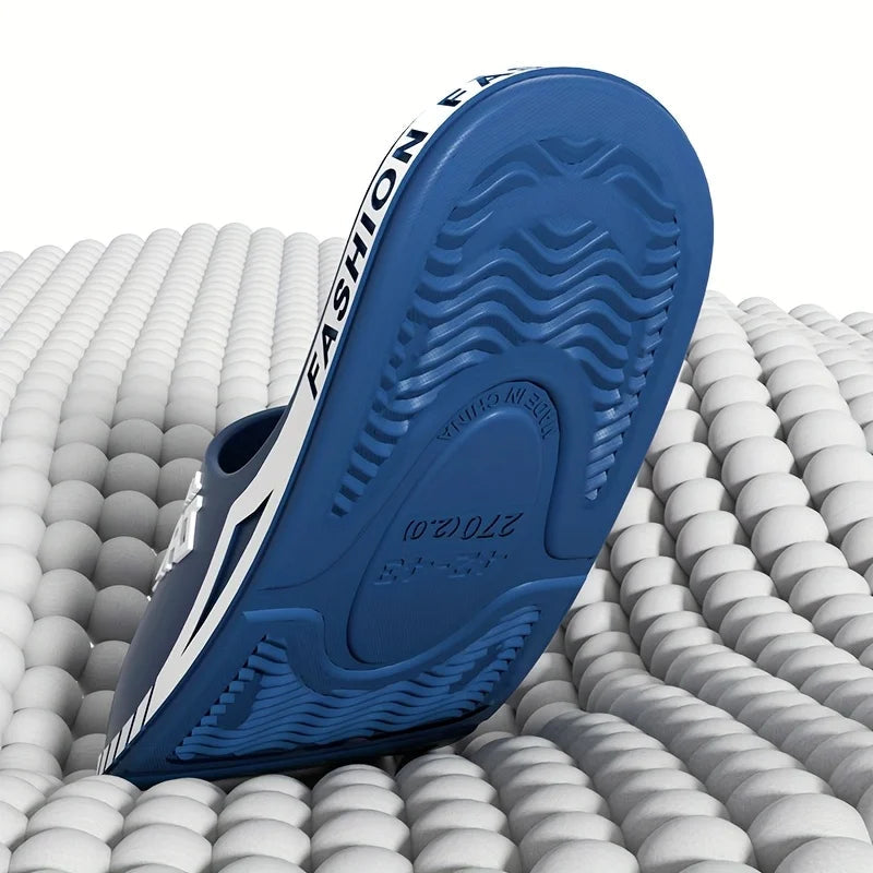 2025 new men's slippers summer PVC men's soft slippers outdoor sports thick anti slip cool slippers beach bathroom home sandals Viralgem Store