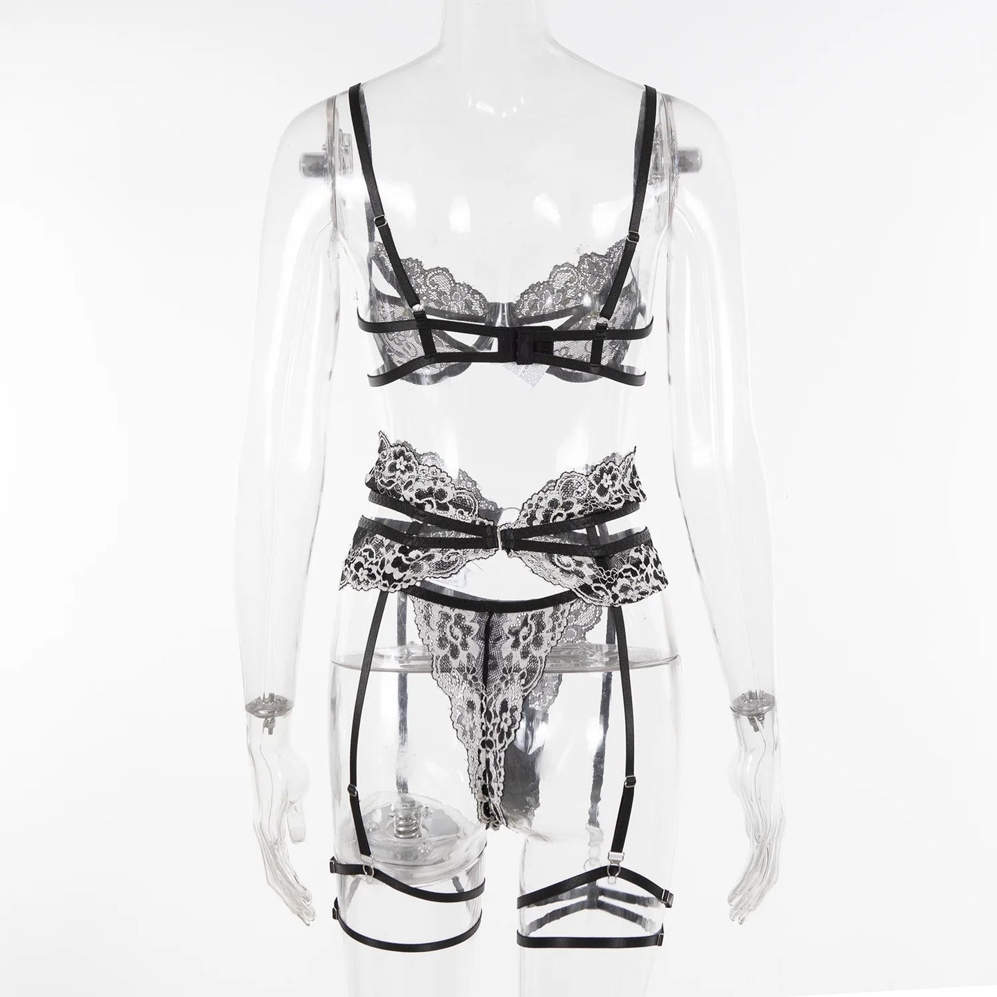 Toucheart Sexy Bra Set Contrast Color Lace Hollow Breathable Garter Hot Erotic Sexy Costumes Underwear Seamless Bra Thong Suit Viralgem Store