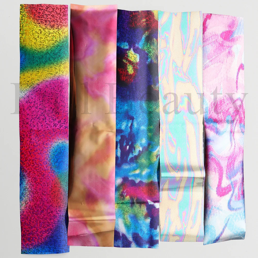 10Pcs Hologram Transfer Foil Nails Laser Stars Holographic Nail Stickers Mermaid Tail Sliders Metallic Gel Polish Wraps NLXKY01