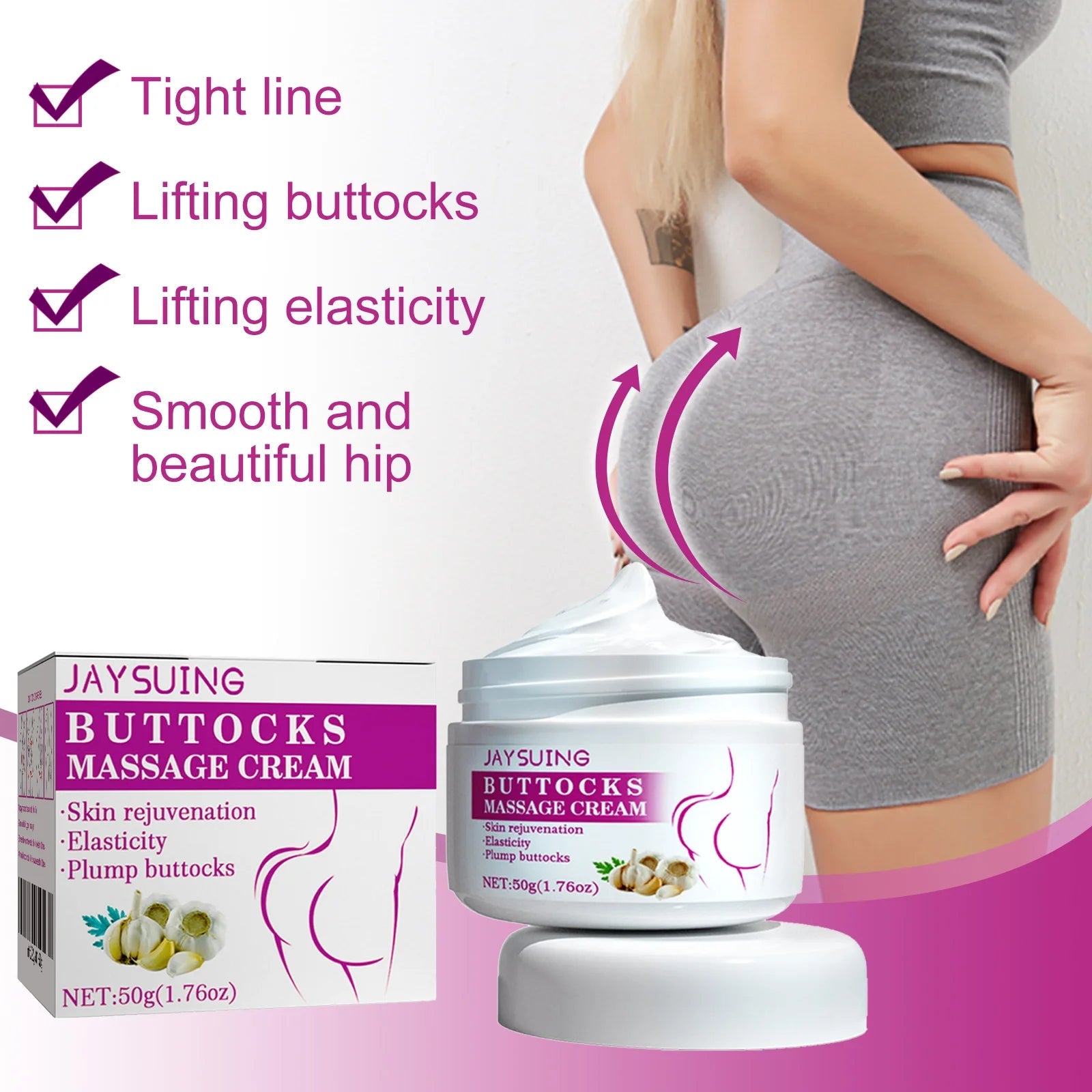 Tightening Hip Lifting Cream Increases Skin Elasticity Reduce Slack Prevent Skin Sagging Shaped Plump Buttocks Massage Lotion Viralgem Store