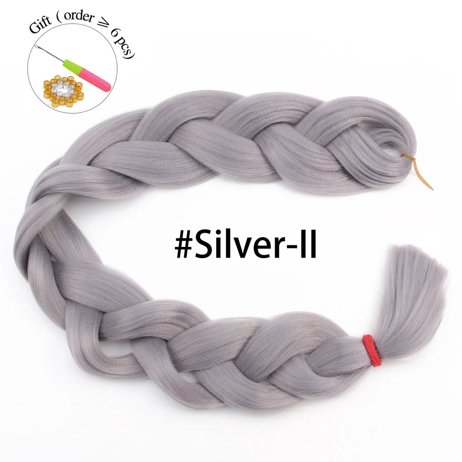 Super Long 165G 200cm Hair Synthetic Jumbo Braiding Hair Extension Heat Resistant Fiber African Ombre Jumbo Braid Hair Women Viralgem Store