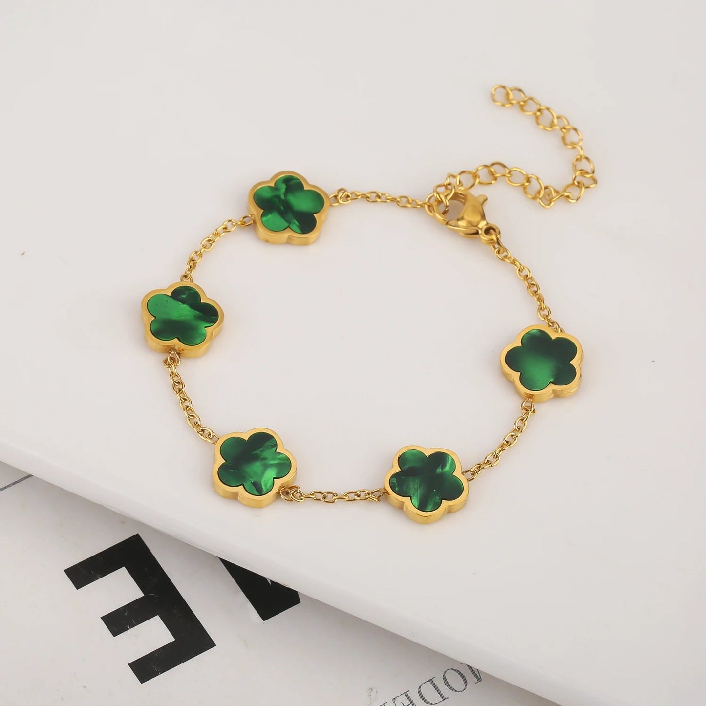 Stainless Steel Non Fading Minimalist Creative Plant Live Leaf Petal Flower Pendant Necklace Earrings Bracelet Jewelry Set Viralgem Store