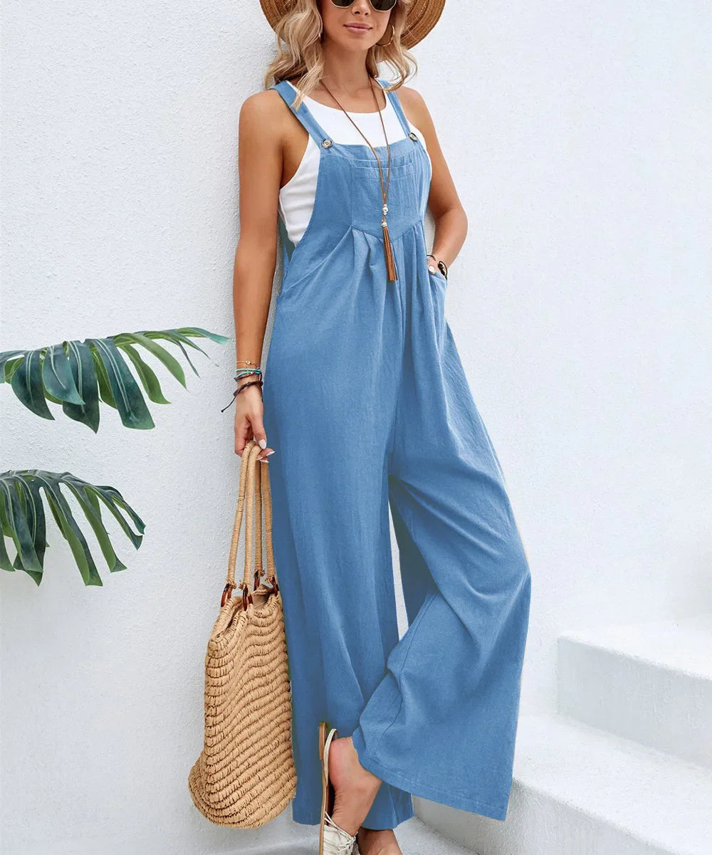 Women Loose Fit Fashion Overalls Wide Leg Baggy Bib Overalls Jumpsuit Dungarees Summer Jumpsuit Casual Elegant Overalls Summer Viralgem Store